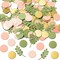 300Pcs Sage Olive Green Peach Blush Round Scatter Confetti Dots Greenery Eucalyptus Paper Confetti Table Decoration Bridal Wedding Confetti Baby Shower Birthday Summer Holiday Party Supplies